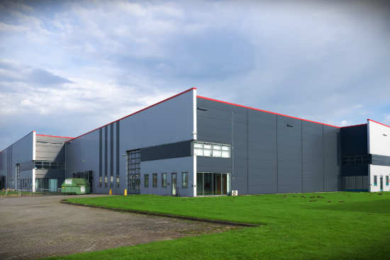 Outside of industrial building