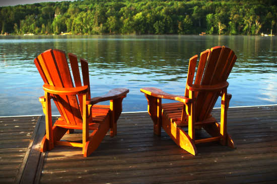 chairs on a dock